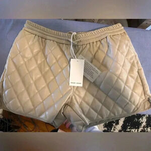 NWT Dear John Beige Quilted Shorts